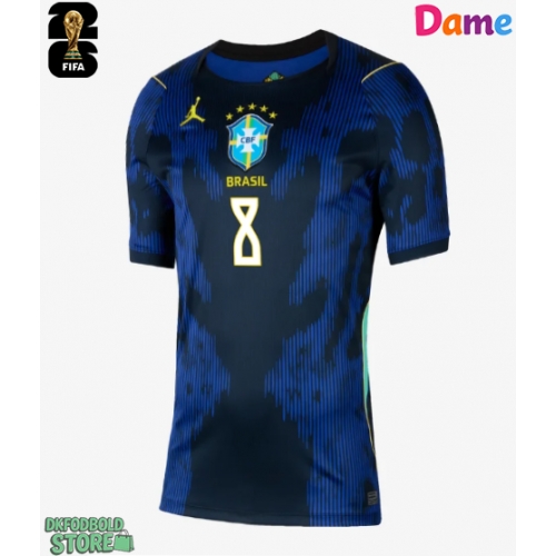 Brasilien Bruno Guimaraes #8 Replika Udebanetrøje Dame VM 2026 Kortærmet